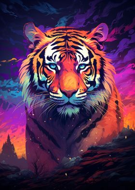 Tiger 🐅 in 2023  Animal portraits art, Big cats art, Tiger artwork