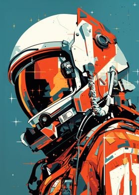 Abstract Astronaut