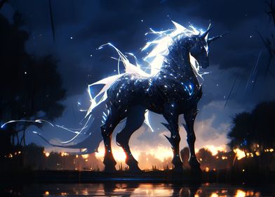 Lightning Stallion Horse