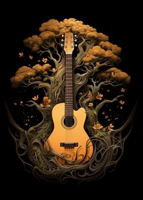 Acoustic Guitar Tree Life