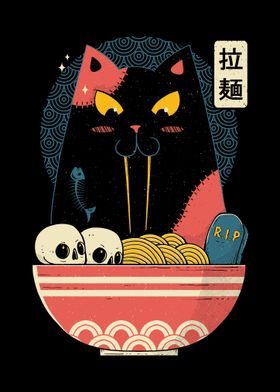 Spooky Ramen Cat