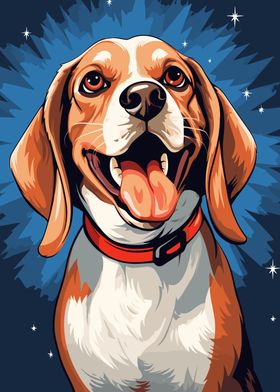 Happy Beagle Dog