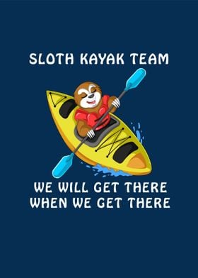 sloth kayak team