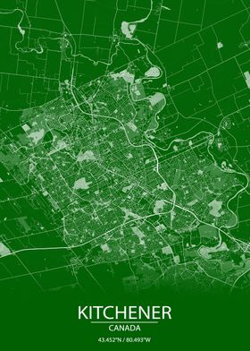 Kitchener CA Green Map