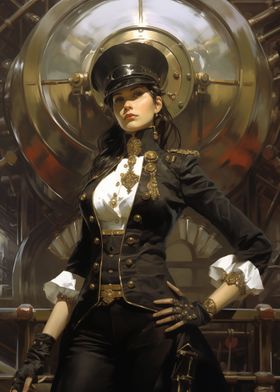 Female Steampunk Navigator