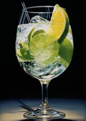 Gin Tonic Cocktail