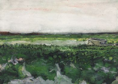 Landscape with Wheelbarrow