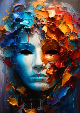 Colorful Medusa Mask