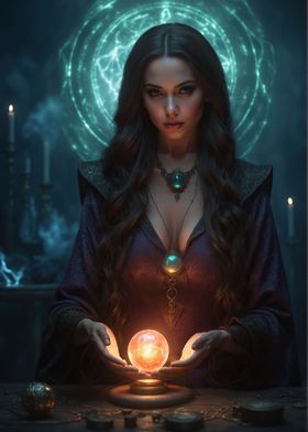 Sorceress Green Magic