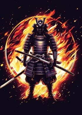 Samurai Warrior with Sword