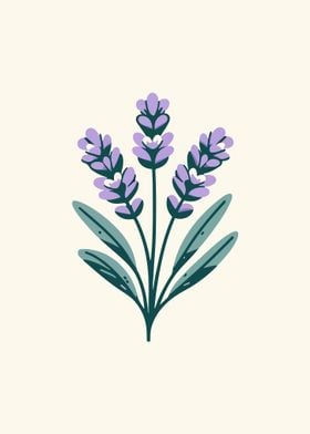 Serene Lavender Sprigs