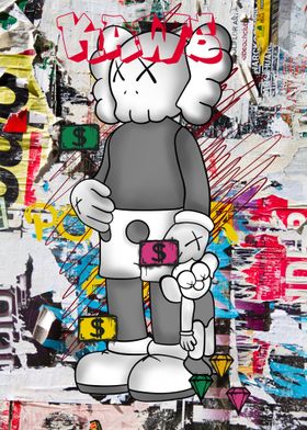 Kaws street art