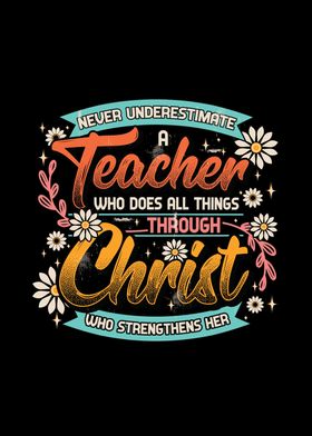 Teacher Christ Strenghtens