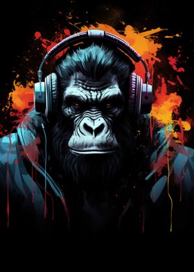 Cool Gorilla Headphones