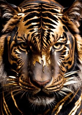black and gold tiger 
