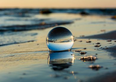 Glass Ball on the beach