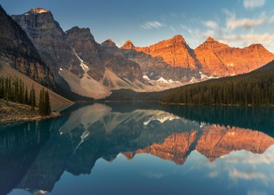 Banff autumn lake canada