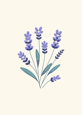 Serene Lavender Sprigs