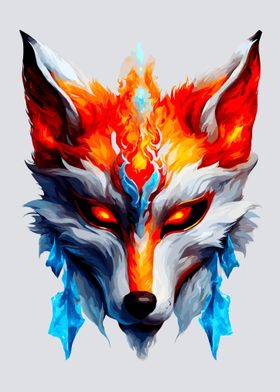 Fire and Ice Fox Animal