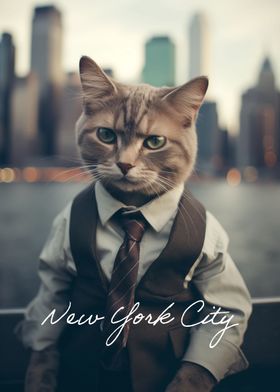 Wall Street Cat New York