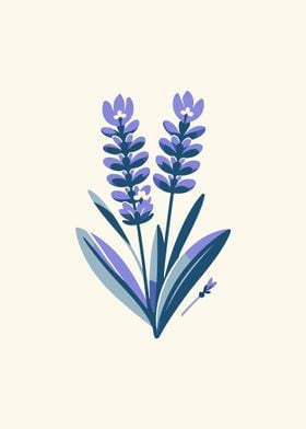 Serene Lavender Sprigs