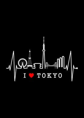 Tokyo Skyline Heartbeat