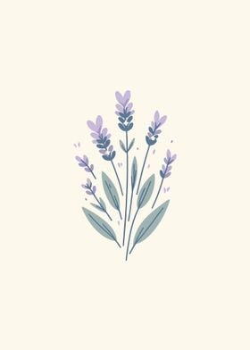 Serene Lavender Sprigs