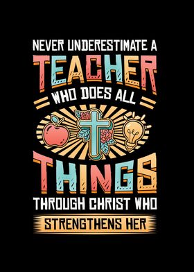 Teacher Christ Strenghtens