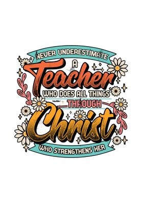 Teacher Christ Strenghtens