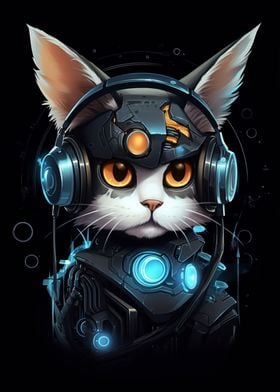 Mechanic Cat Headphones