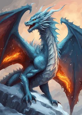Fire Ice Fantasy Dragon