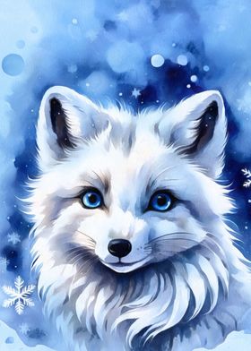 Cute arctic fox