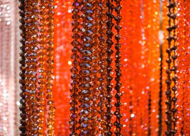 red and orange beads
