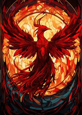 Phoenix Stained Glass