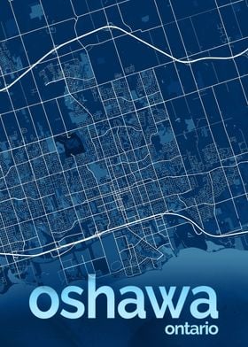 Oshawa City Street Map
