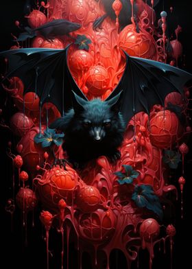 Bat and blood