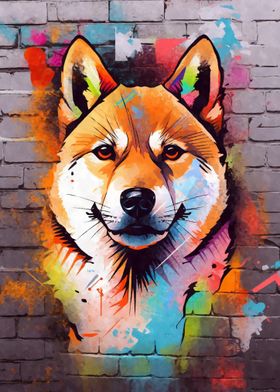 Shiba Inu Graffiti