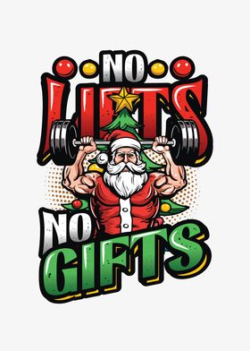 Weight Lifting Santa Gym