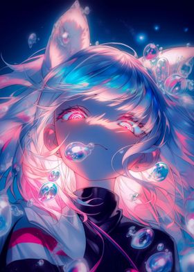 Kawaii Anime Girl Posters Online - Shop Unique Metal Prints