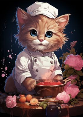 Chef Cook Kitten