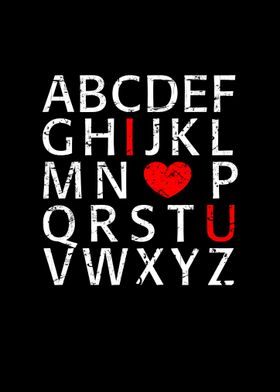 abc alphabet i love you