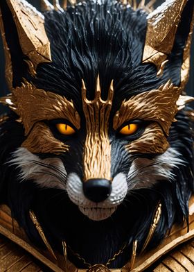 black and gold fox