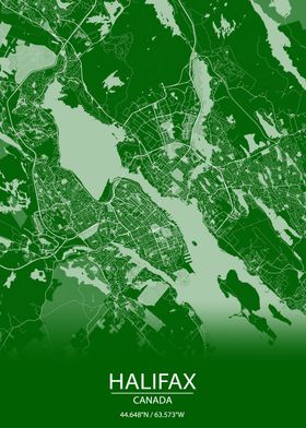 Halifax Canada Green Map