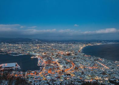 Hakodate Japan at night