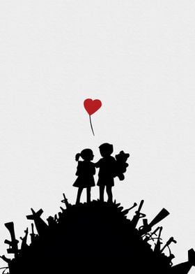 Red Balloon Girl Banksy 