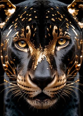 black and gold panther