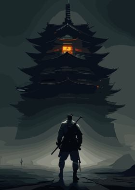 Japanese Samurai black