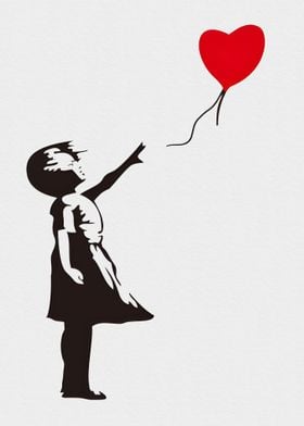 Red Balloon Girl Banksy