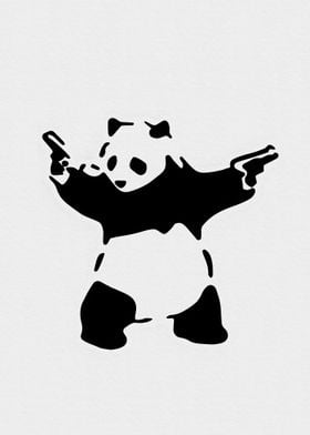 Banksy Panda Artwork
