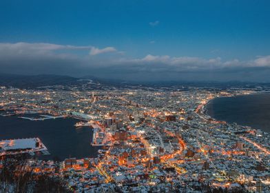 Hakodate Japan at night